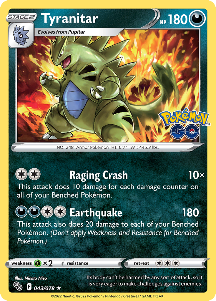 043/078 - Tyranitar - [Rare Holo]