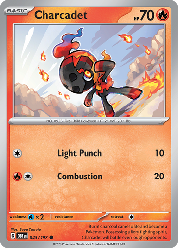 043/197 - Charcadet - [Common] - Reverse Holo