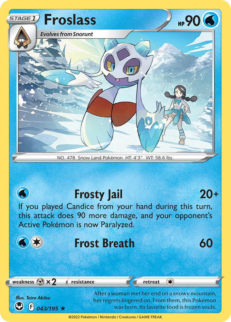 043/195 - Froslass - [Rare] - Reverse Holo