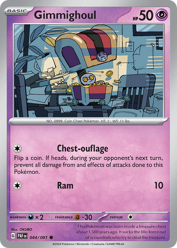 044/091 - Gimmighoul - [Common] - [Reverse Holo]