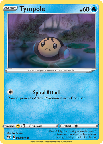 Pokémonkaart 044/192 - Tympole - Rebel Clash - [Common]