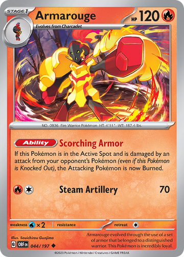 044/197 - Armarouge - [Uncommon] - Reverse Holo