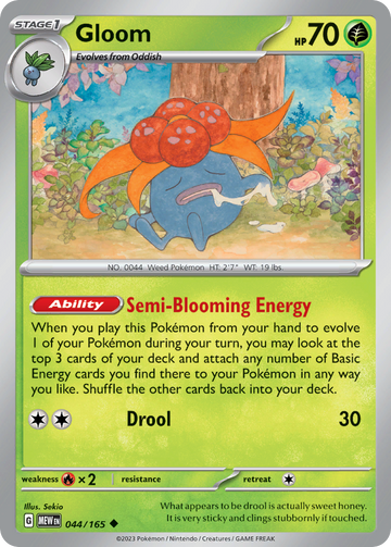 044/165 - Gloom - [Uncommon] - Reverse Holo