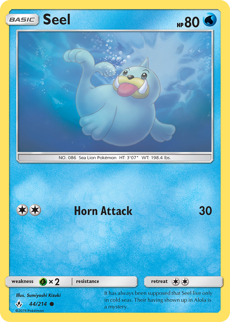 Pokémonkaart 044/214 - Seel - Unbroken Bonds - [Common]