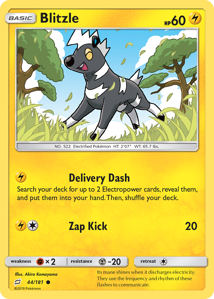 Pokémonkaart 044/181 - Blitzle - Team Up - [Common]