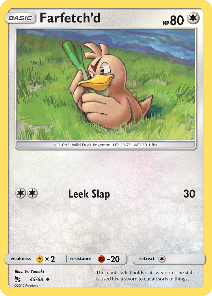 Pokémonkaart 045/068 - Farfetch'd - Hidden Fates - [Uncommon]