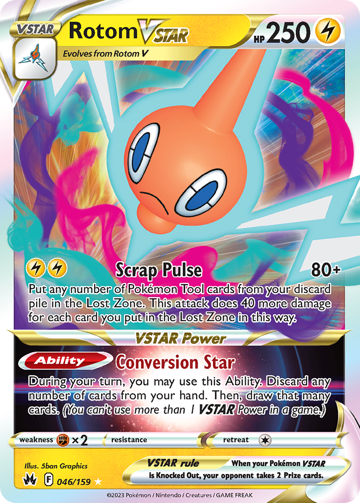 046/159 - Rotom VSTAR - [Rare Holo VSTAR]