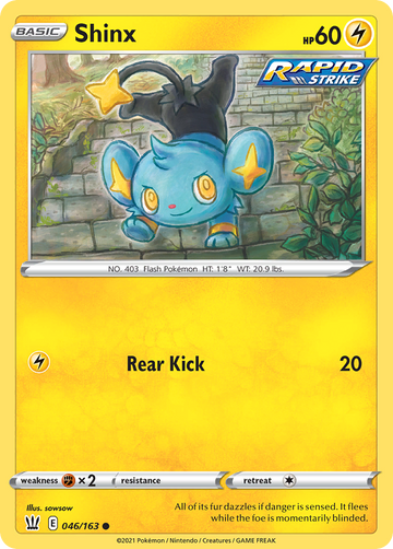 Pokémonkaart 046/163 - Shinx - Battle Styles - [Common]