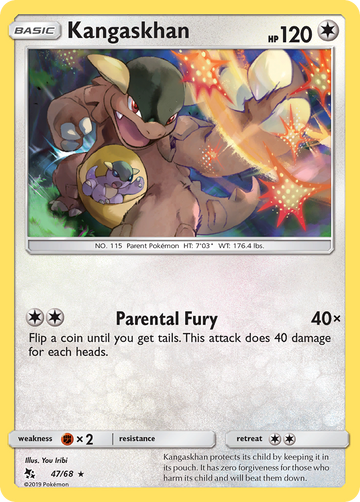 Pokémonkaart 047/068 - Kangaskhan - Hidden Fates - [Rare]