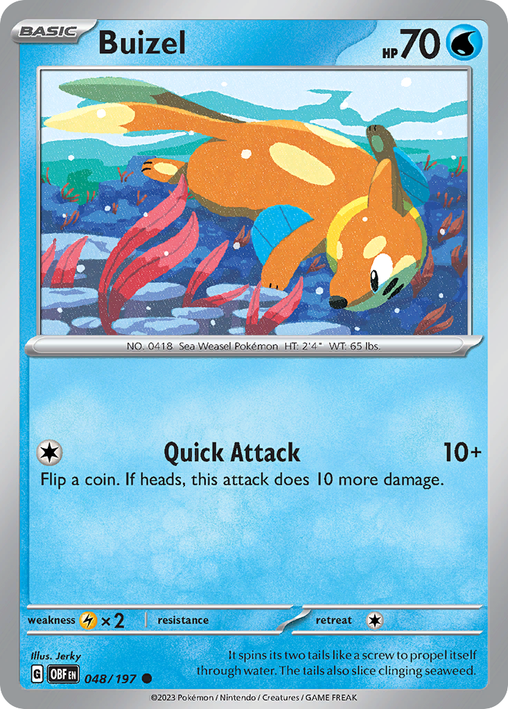 048/197 - Buizel - [Common] - Reverse Holo