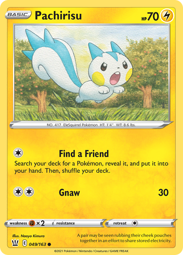 Pokémonkaart 049/163 - Pachirisu - Battle Styles - [Common]