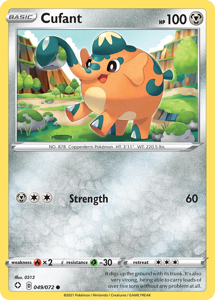 Pokémonkaart 049/072 - Cufant - Shining Fates - [Common]