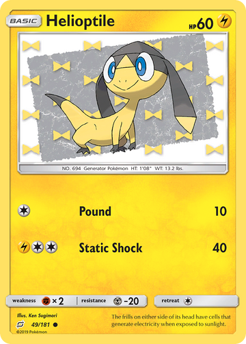 Pokémonkaart 049/181 - Helioptile - Team Up - [Common]