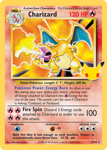 004/102 - Charizard Gold Metal - [Classic Collection] - Promo