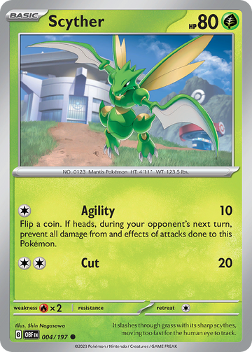 004/197 - Scyther - [Common] - Reverse Holo