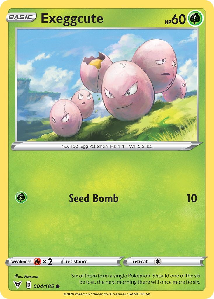Pokémonkaart 004/185 - Exeggcute - Vivid Voltage - [Common]