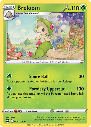 004/172 - Breloom - Reverse Holo - [Rare]