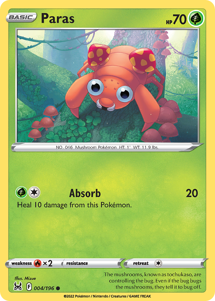 004/196 - Paras - Reverse Holo - [Common]