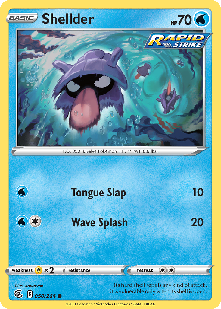 Pokémonkaart 050/264 - Shellder - Fusion Strike - [Common]