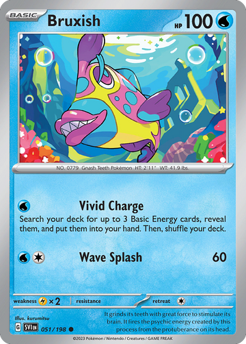 051/198 - Bruxish - [Common] - Reverse Holo
