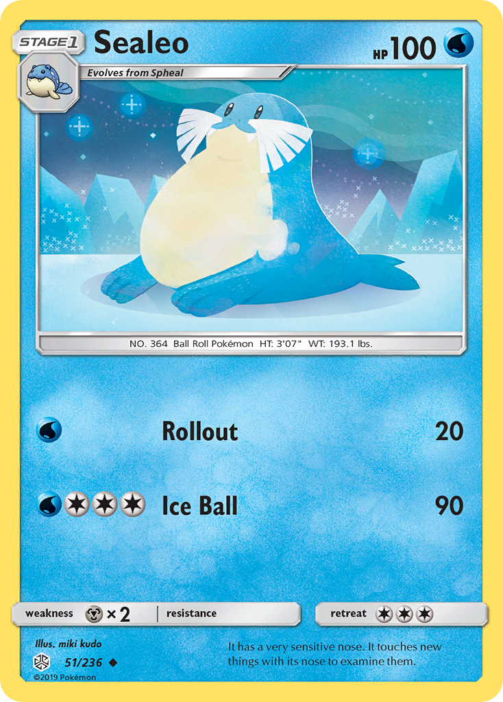 Pokémonkaart 051/236 - Sealeo - Cosmic Eclipse - [Uncommon]