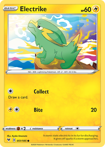 Pokémonkaart 051/185 - Electrike - Vivid Voltage - [Common]
