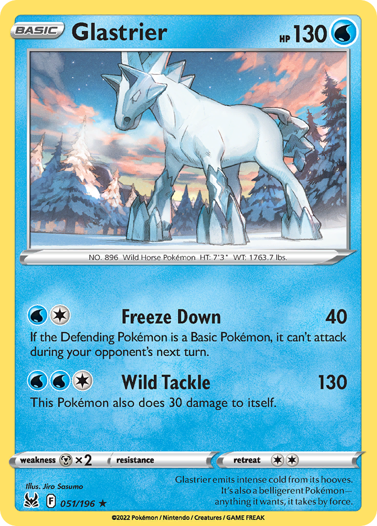 051/196 - Glastrier - [Rare Holo]