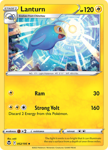 052/195 - Lanturn - [Uncommon] - Reverse Holo