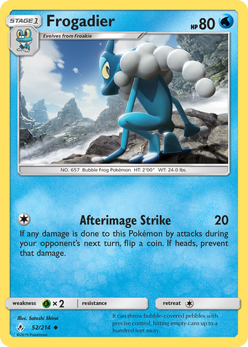 Pokémonkaart 052/214 - Frogadier - Unbroken Bonds - [Uncommon]