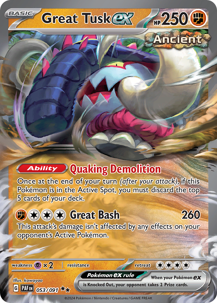 053/091 - Great Tusk ex - [Double Rare]