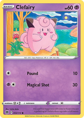 053/172 - Clefairy - Reverse Holo - [Common]
