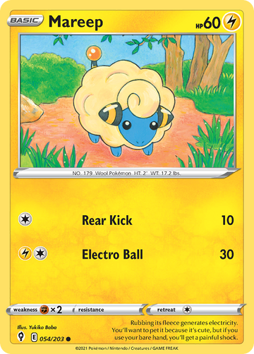 054/203 - Mareep - Reverse Holo - [Common]