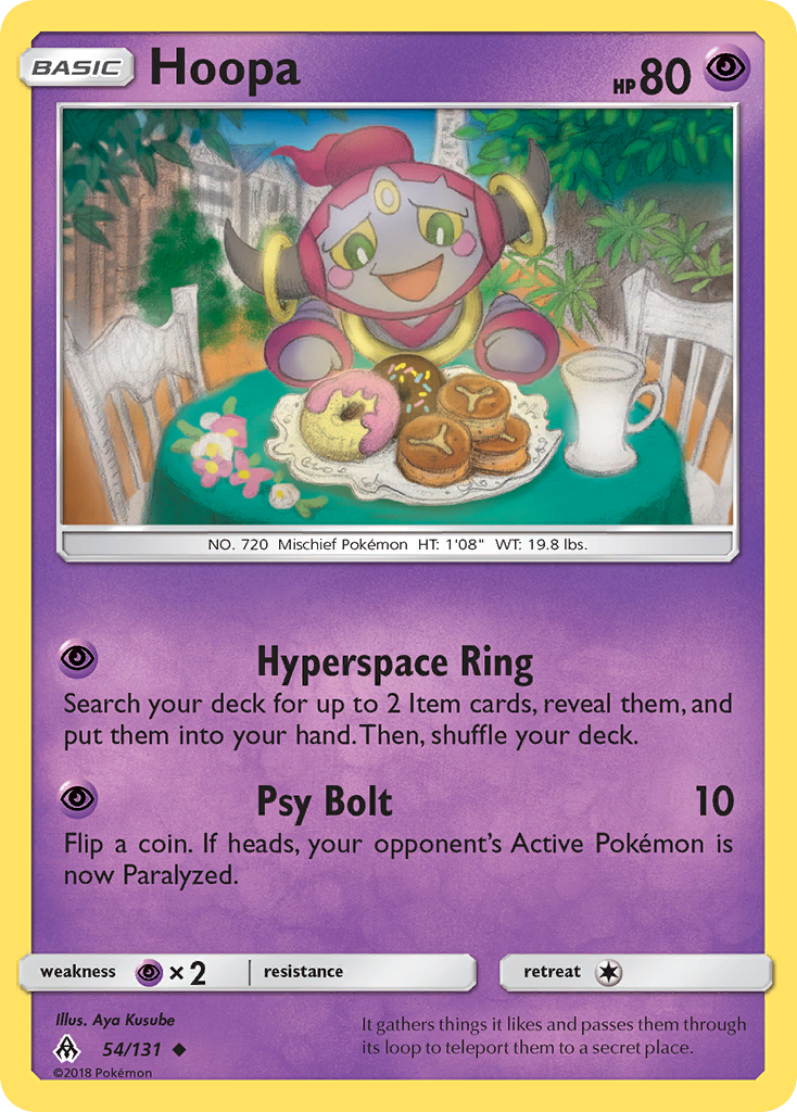Pokémonkaart 054/131 - Hoopa - Forbidden Light - [Uncommon]