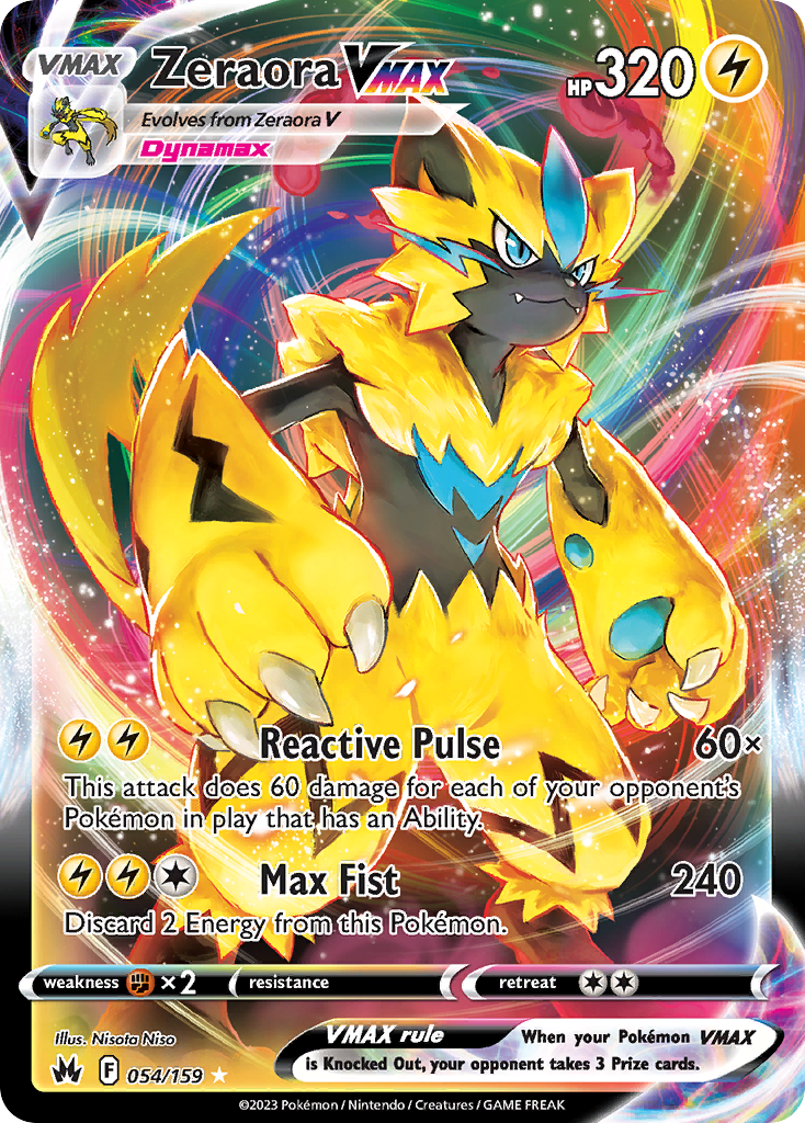 054/159 - Zeraora VMAX - [Rare Holo VMAX]