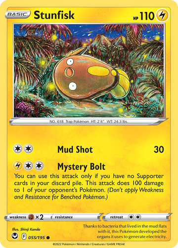 055/195 - Stunfisk - [Common] - Reverse Holo