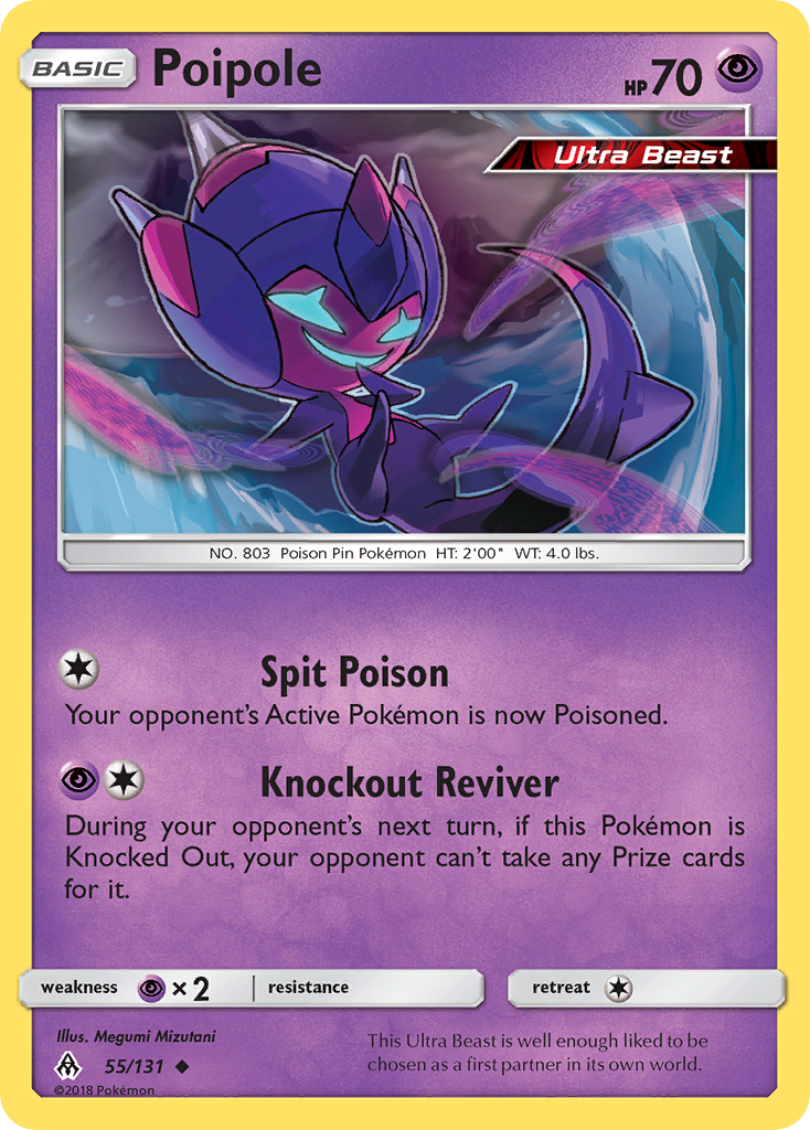 Pokémonkaart 055/131 - Poipole - Forbidden Light - [Uncommon]