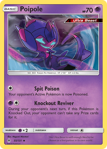 Pokémonkaart 055/131 - Poipole - Forbidden Light - [Uncommon]