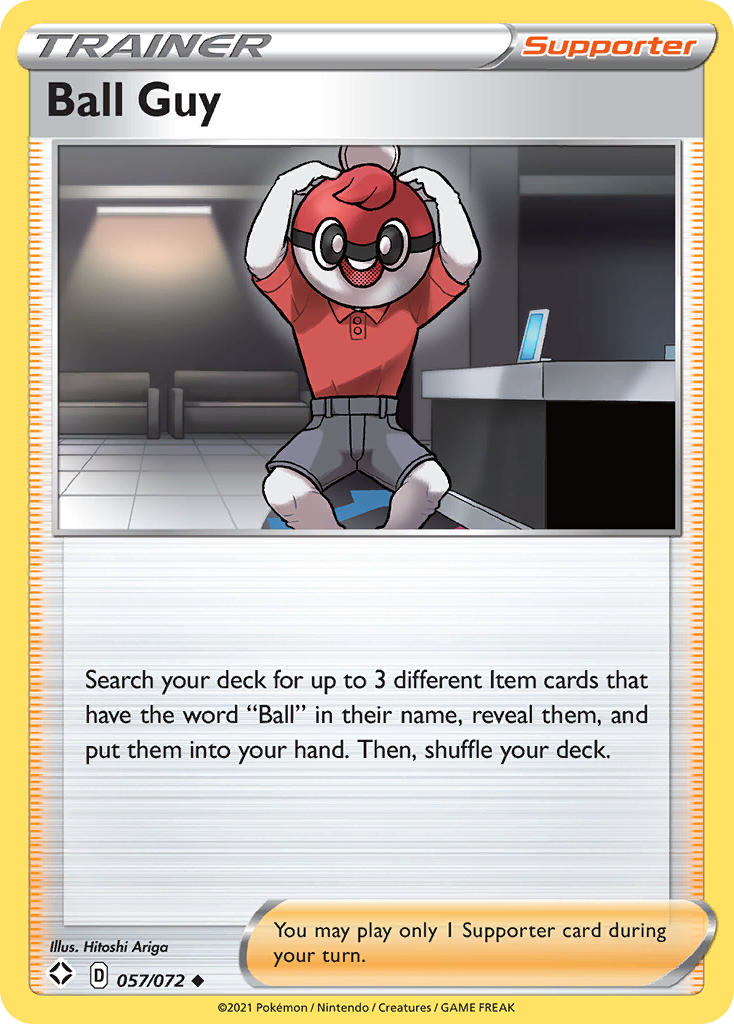 Pokémonkaart 057/072 - Ball Guy - Shining Fates - [Uncommon]