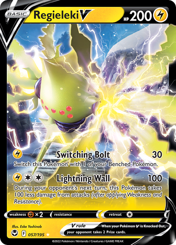 057/195 - Regieleki V - [Rare Holo V]