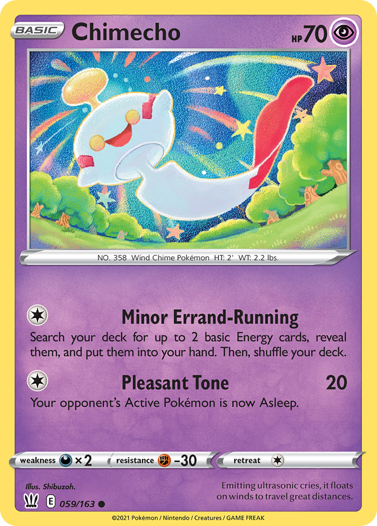 Pokémonkaart 059/163 - Chimecho - Battle Styles - [Common]