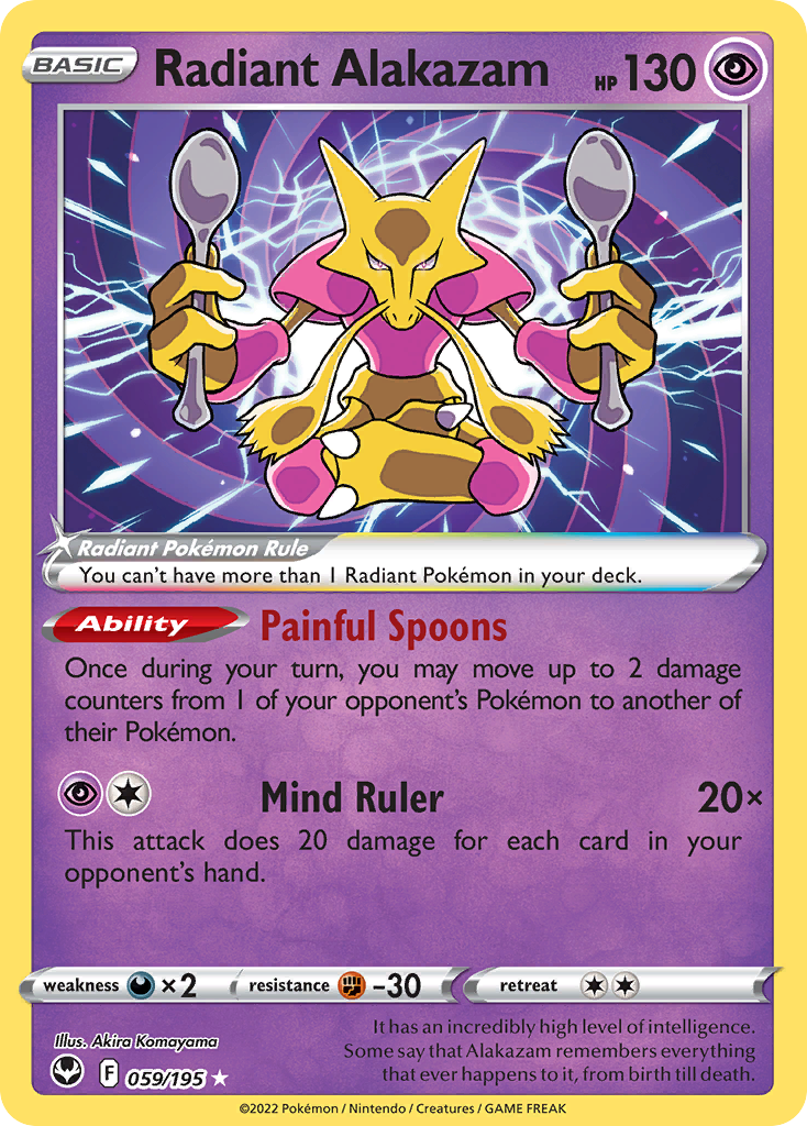 059/195 - Radiant Alakazam - [Radiant Rare]