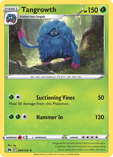 005/159 - Tangrowth - [Rare] - Reverse Holo