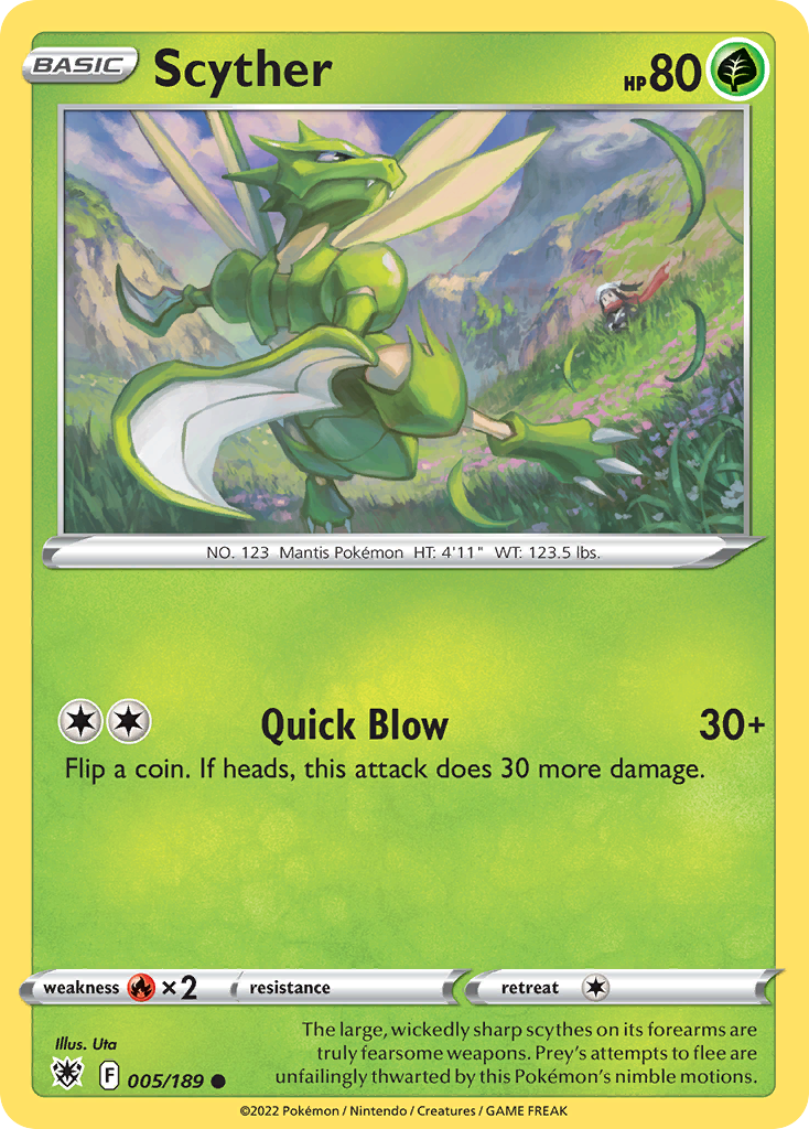 005/189 - Scyther - Reverse Holo - [Common]