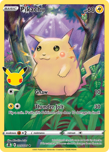 Pokémonkaart 005/025 - Pikachu - Celebrations - [Rare Holo]