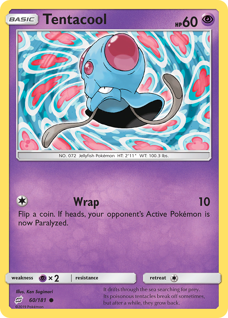 Pokémonkaart 060/181 - Tentacool - Team Up - [Common]