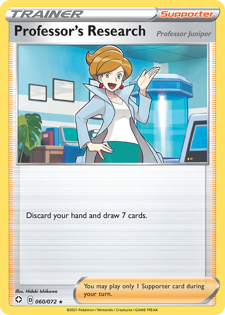 Pokémonkaart 060/072 - Professor's Research - Shining Fates - [Rare]