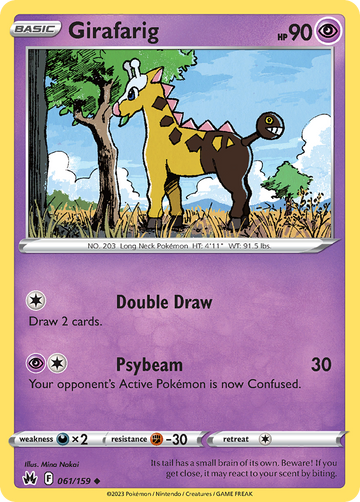 061/159 - Girafarig - [Uncommon] - Reverse Holo