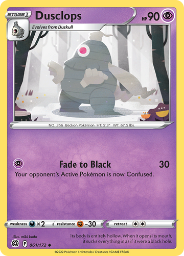 061/172 - Dusclops - Reverse Holo - [Uncommon]