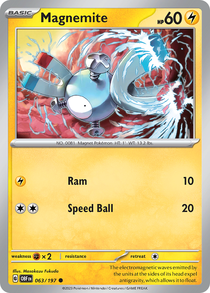 063/197 - Magnemite - [Common] - Reverse Holo