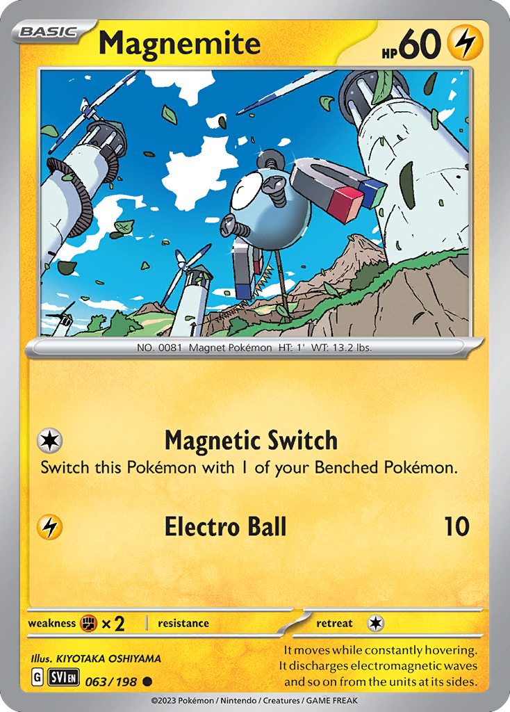 063/198 - Magnemite - [Common] - Reverse Holo